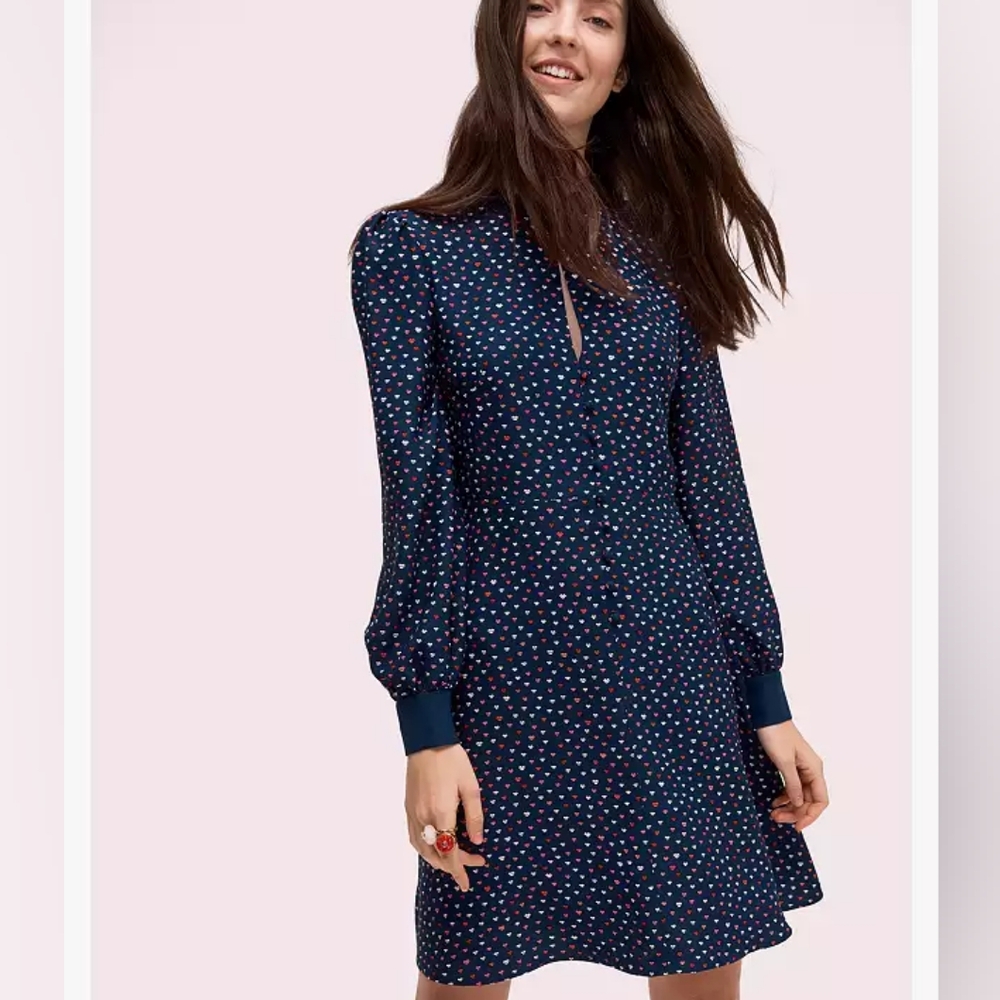 Kate Spade New York 'Lips' Crepe Dress, Size 2